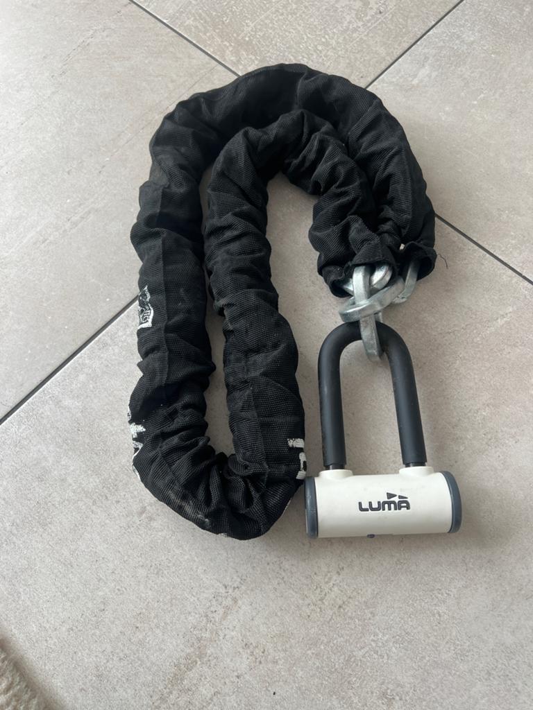 Luma Kettingslot met Beugelslot - Gebruikt, Ophalen of Verzenden, Zo goed als nieuw, Kettingslot
