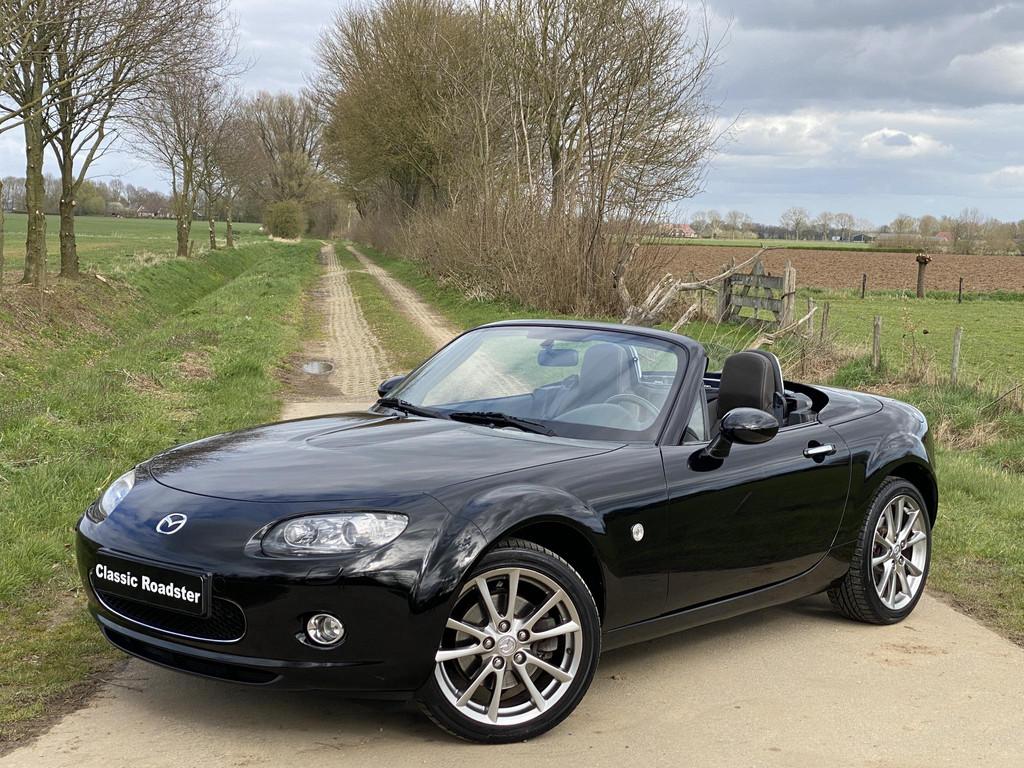 Mazda MX-5 NC ROADSTER COUPE 1.8 NISEKO 126PK, LEDER, STOELV, Auto's, Mazda, Gebruikt, Cabriolet, 1055 kg, Zwart