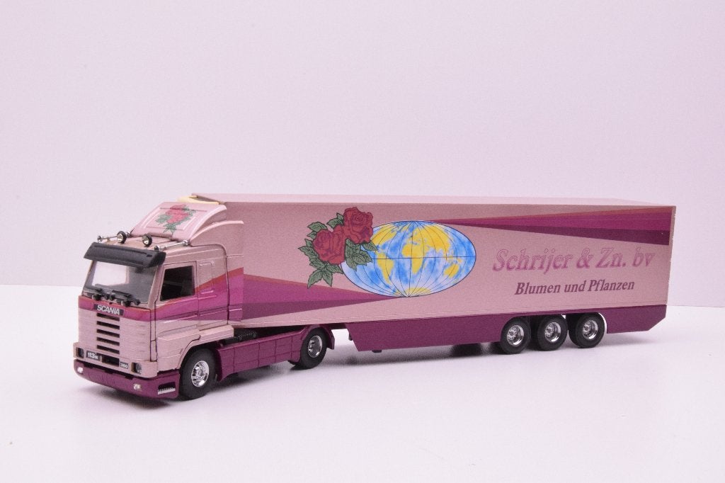Scania 143 Streamline  '' Schrijer transport  ''  Tekno, Ophalen of Verzenden, Zo goed als nieuw, Bus of Vrachtwagen, Tekno