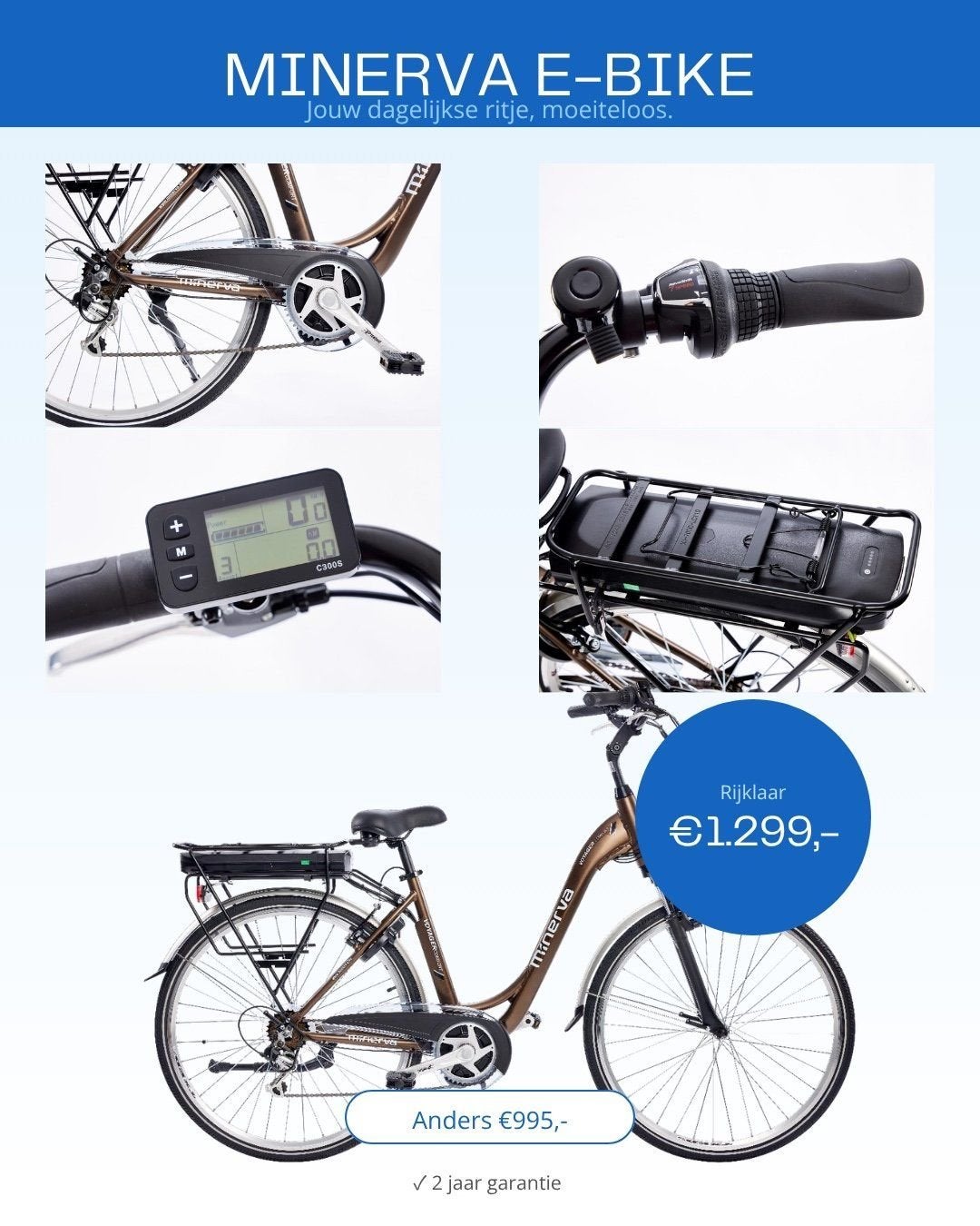 Minerva E-Bike Voyager Comfort, Overige merken, -, -, Nieuw