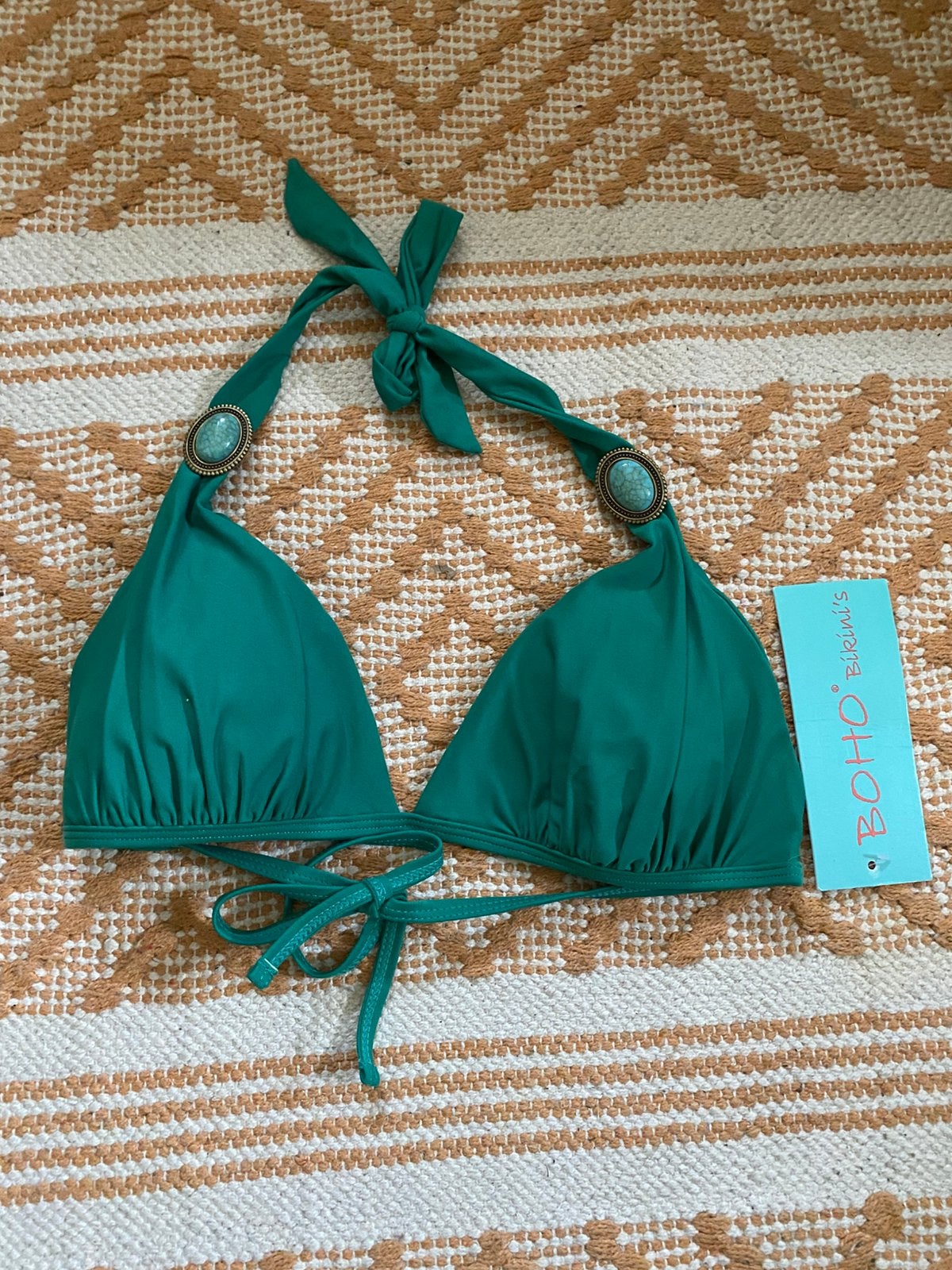 Bikinitop van  BOHO bikini’s maat M nieuw, Ophalen of Verzenden, Nieuw, Groen, Bikini