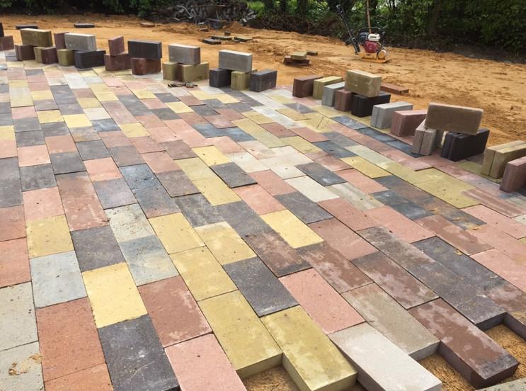 klinkers waaltjes en koppelstones, Tuin en Terras, Ophalen, Klinkers, Nieuw, 10 m² of meer
