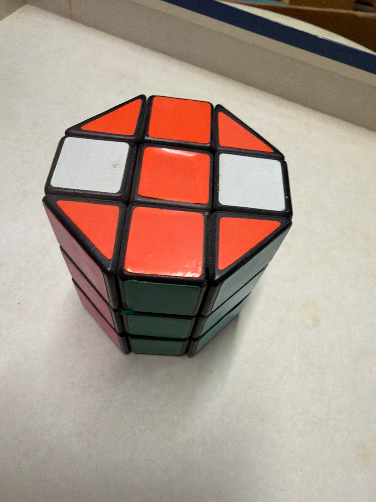Vintage Rubik's Cube Variatie - Cilinder Vorm, Ophalen of Verzenden, Gebruikt