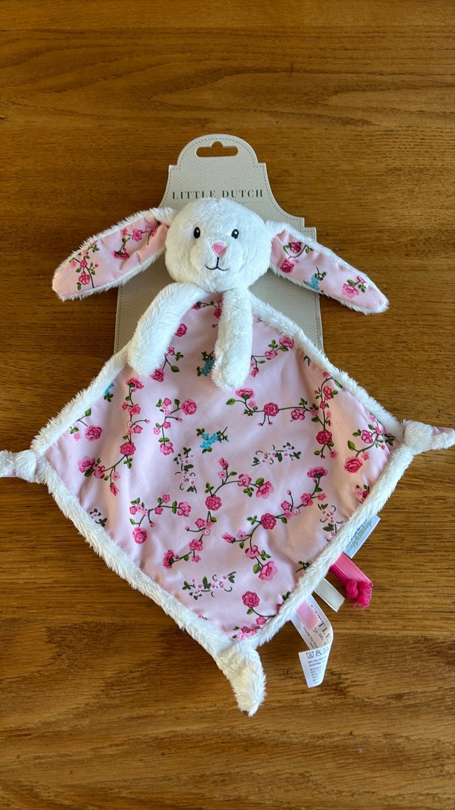 Little Dutch Knuffeldoekje Konijn pink blossom, Kinderen en Baby's, Ophalen of Verzenden, Nieuw, Overige typen