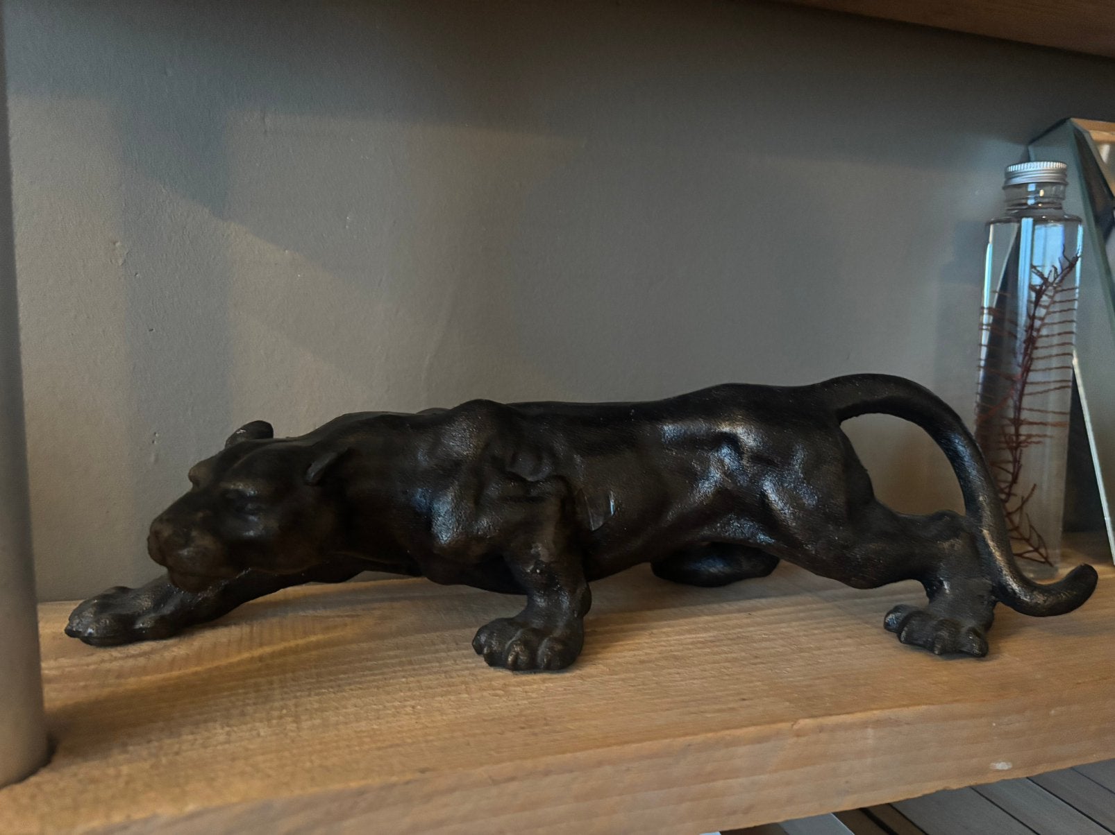 Panter gietijzer 41 cm, Ophalen of Verzenden, Zo goed als nieuw
