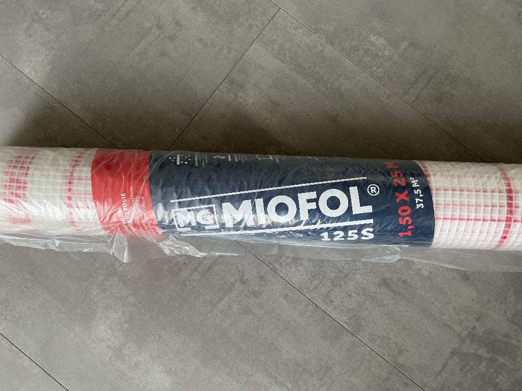 MG Miofol 125S Gewapende dampremmende folie, 1,5x25m, Overige materialen, Vloerisolatie, Nieuw, 15 m² of meer