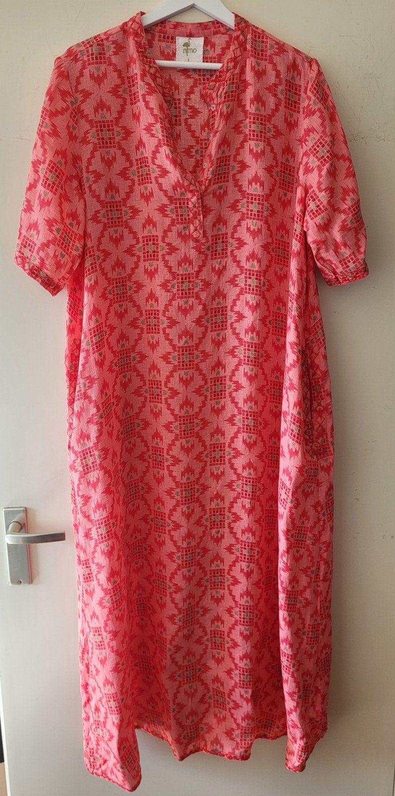 Nimo with Love maxi jurk maat 38/40 NIEUW, Maat 38/40 (M), Meerkleurig, Nieuw, Ophalen of Verzenden