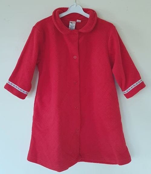Rode fleece badjas maat 98 NIEUW (0233), Nacht- of Onderkleding, Meisje, Gymboree, Nieuw
