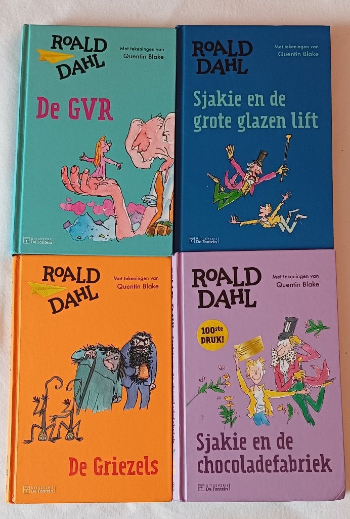 4 Kinderboeken Roald Dahl, Boeken, Ophalen of Verzenden, Gelezen, Roald Dahl., Fictie algemeen