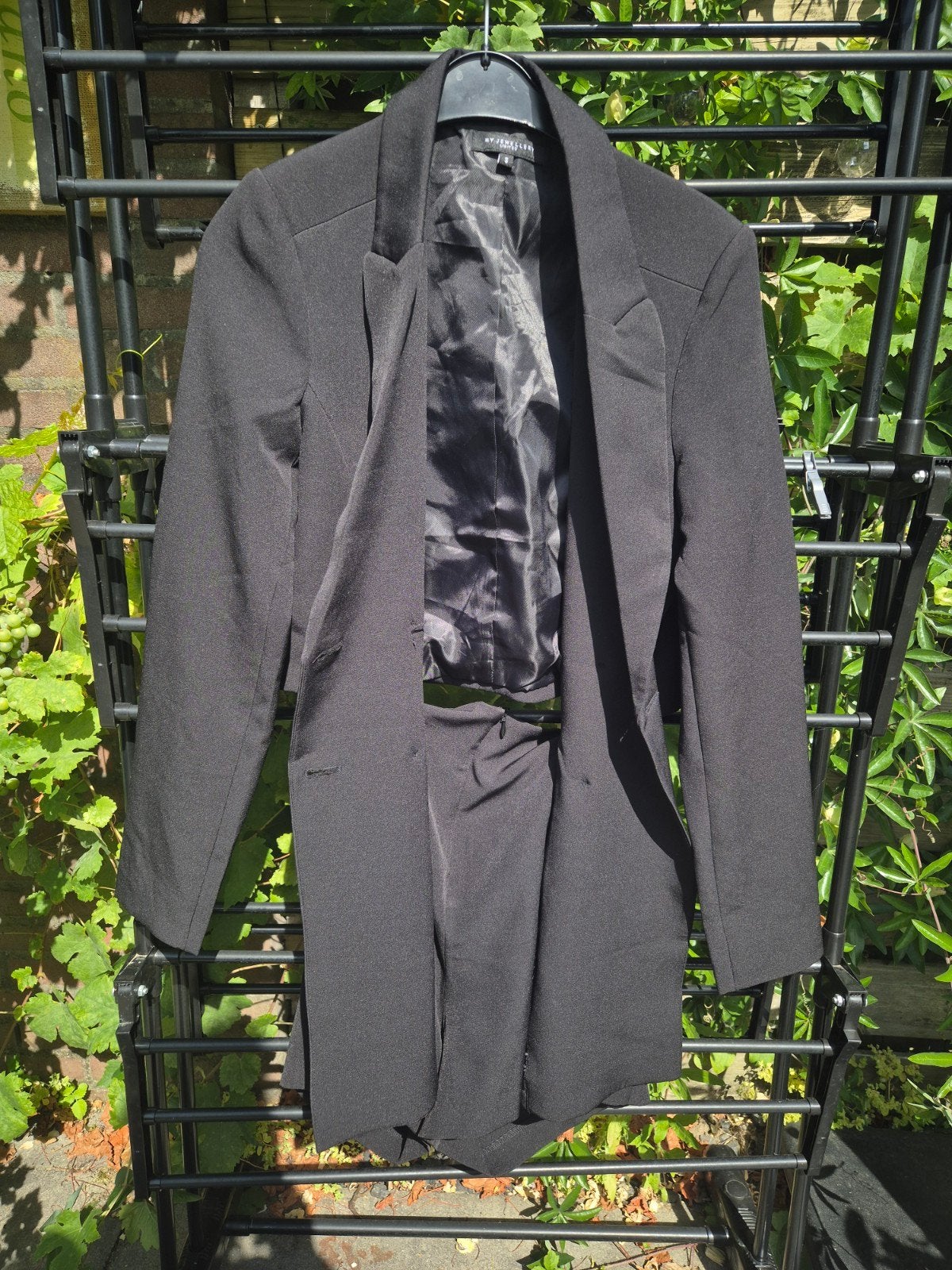 My Jewellery Zwart Pak Blazer met Broekje Maat S, Kostuum of Pak, My Jewellery, Zwart, Ophalen of Verzenden