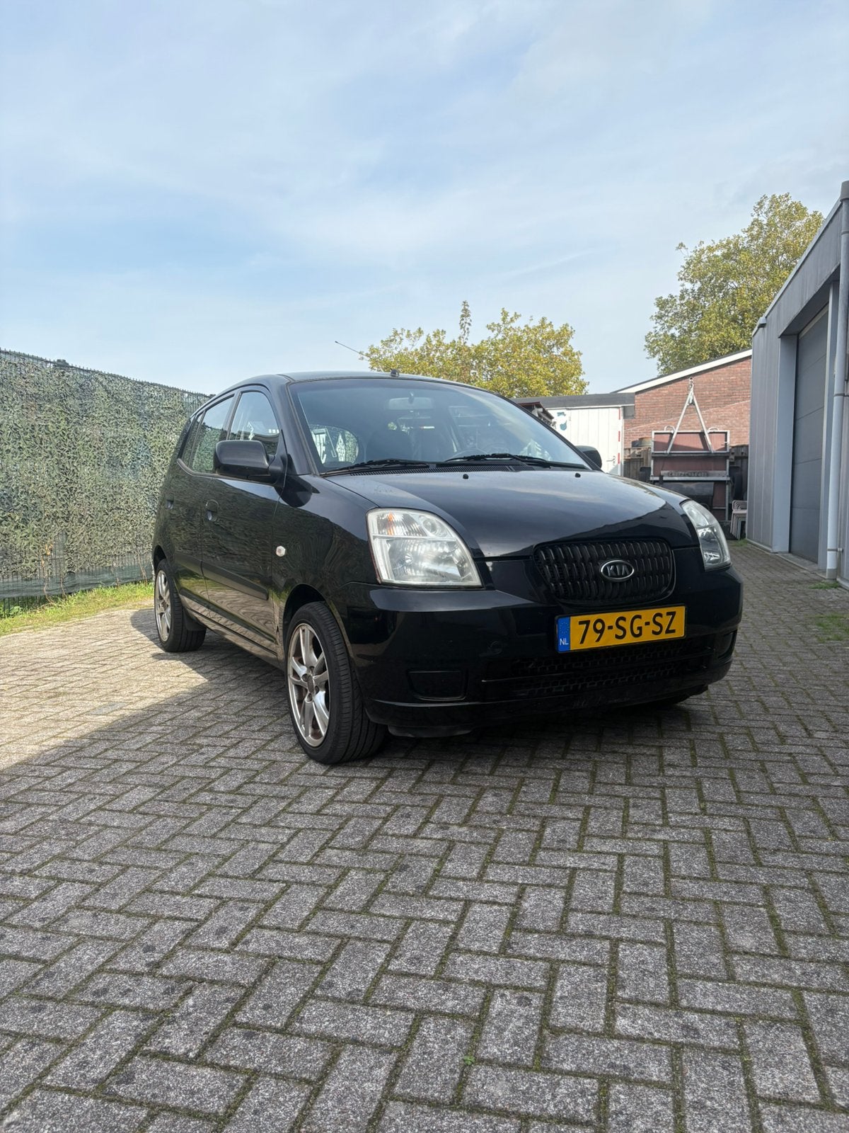 Kia Picanto 1.0 2006 Zwart NIEUWE APK, Auto's, Voorwielaandrijving, 836 kg, 4 cilinders, 400 kg