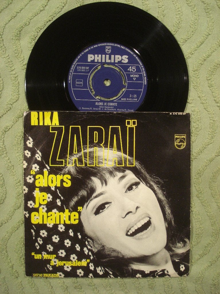 Rika Zarai 7" Vinyl Single: ‘Alors je chante’ (Nederland), Cd's en Dvd's, Ophalen of Verzenden, Zo goed als nieuw, 7 inch, Pop