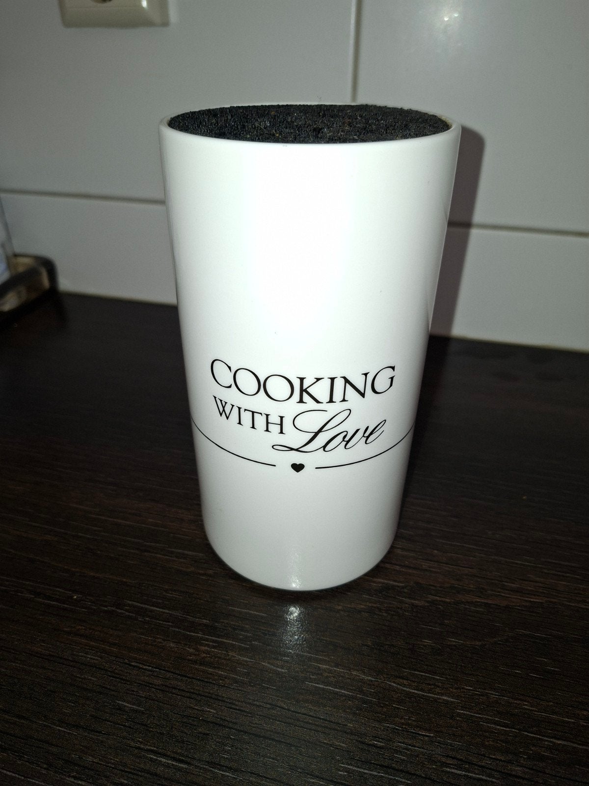 Riviera Maison messenhouder - Cooking with Love, Huis en Inrichting, Ophalen of Verzenden, Zo goed als nieuw, Wit, Riviera Maison