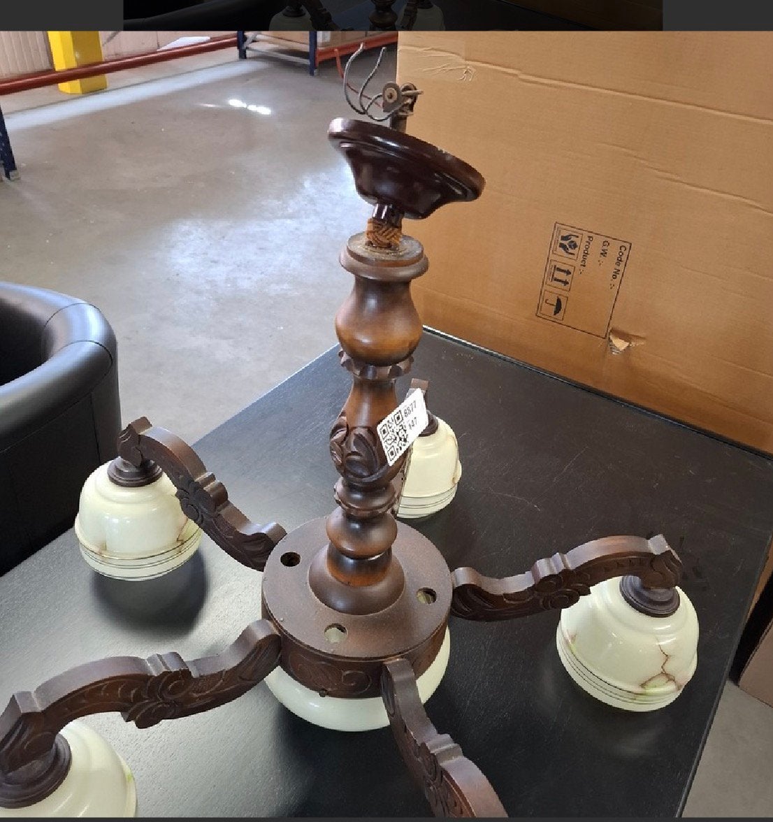 Vintage kroonluchter, Antiek en Kunst, Antiek | Lampen, Ophalen of Verzenden
