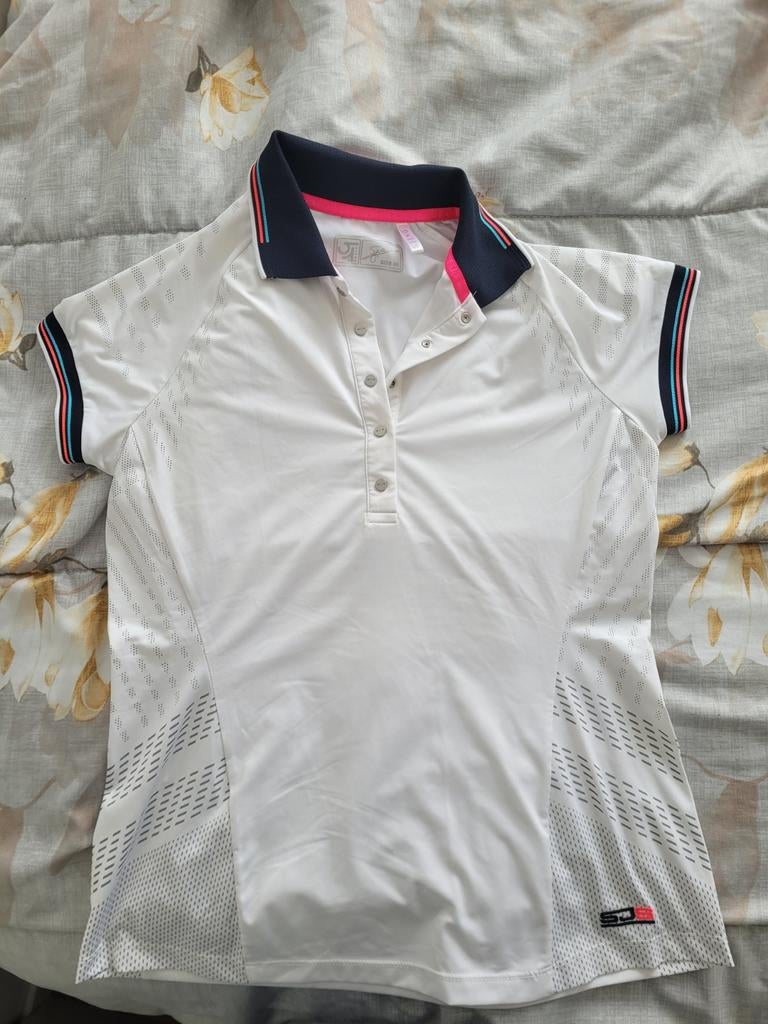 Als nieuw Sjeng polo shirt tennis maat M, Kleding | Dames, Sportkleding, Maat 38/40 (M), Sjeng, Wit, Ophalen of Verzenden