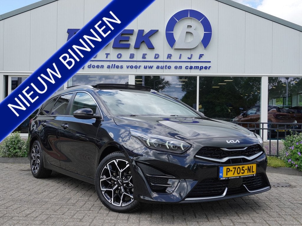 Kia Ceed Sportswagon 1.0 T-GDi GT-Line PANO | H-LEER | ECC |, Auto's, Kia, Voorwielaandrijving, Gebruikt, Euro 6, Zwart