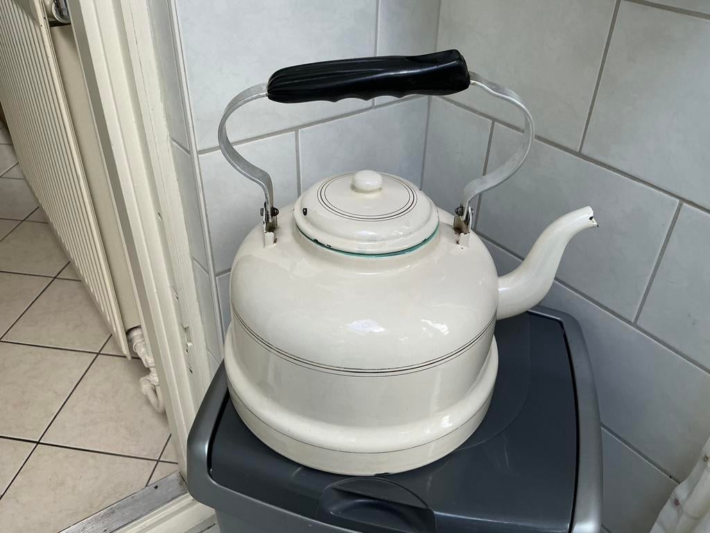 Emaille waterketel, Antiek en Kunst, Antiek | Emaille, Ophalen