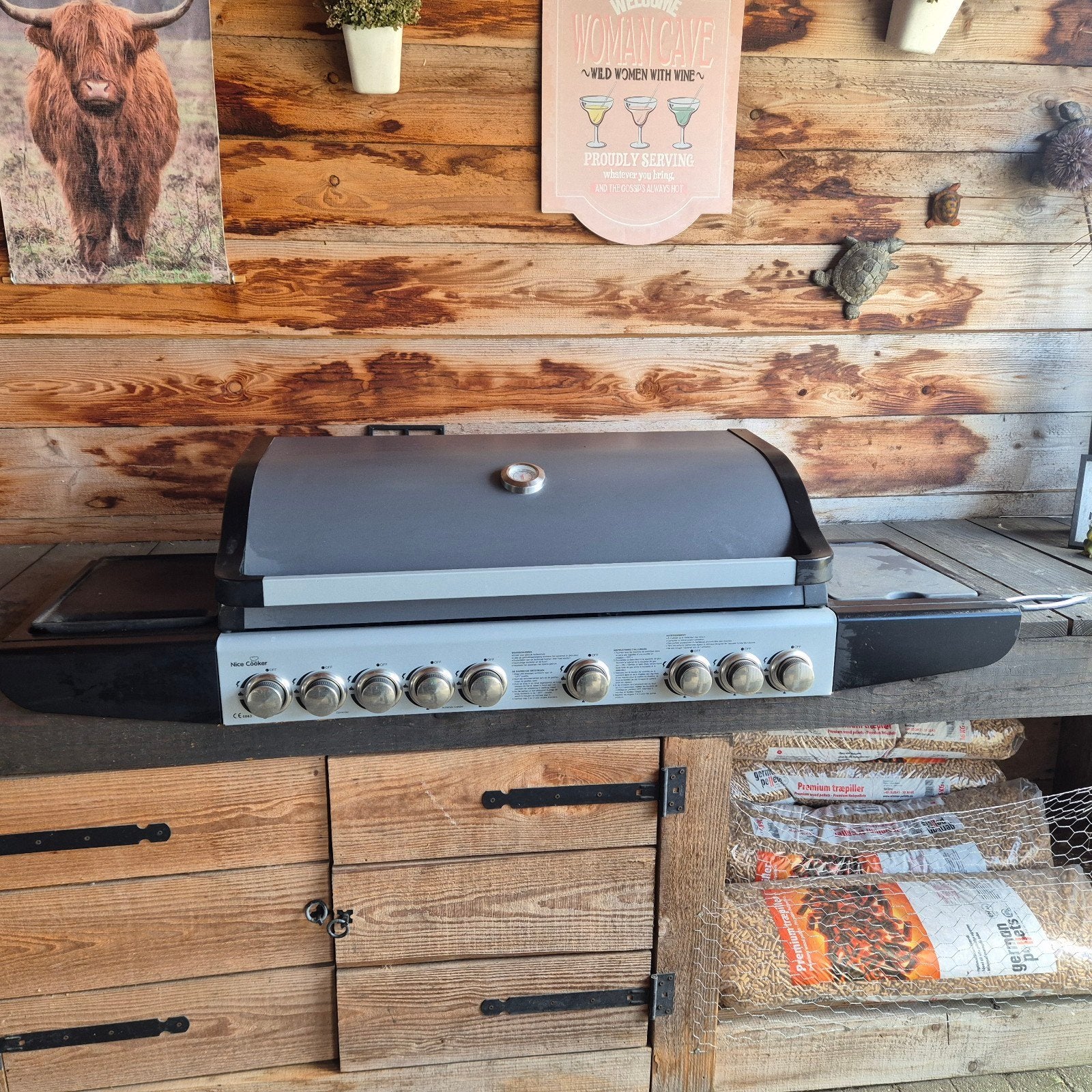 gasbbq, Tuin en Terras, Buitenkeukens, Ophalen, Zo goed als nieuw, Gas, Nice cooker