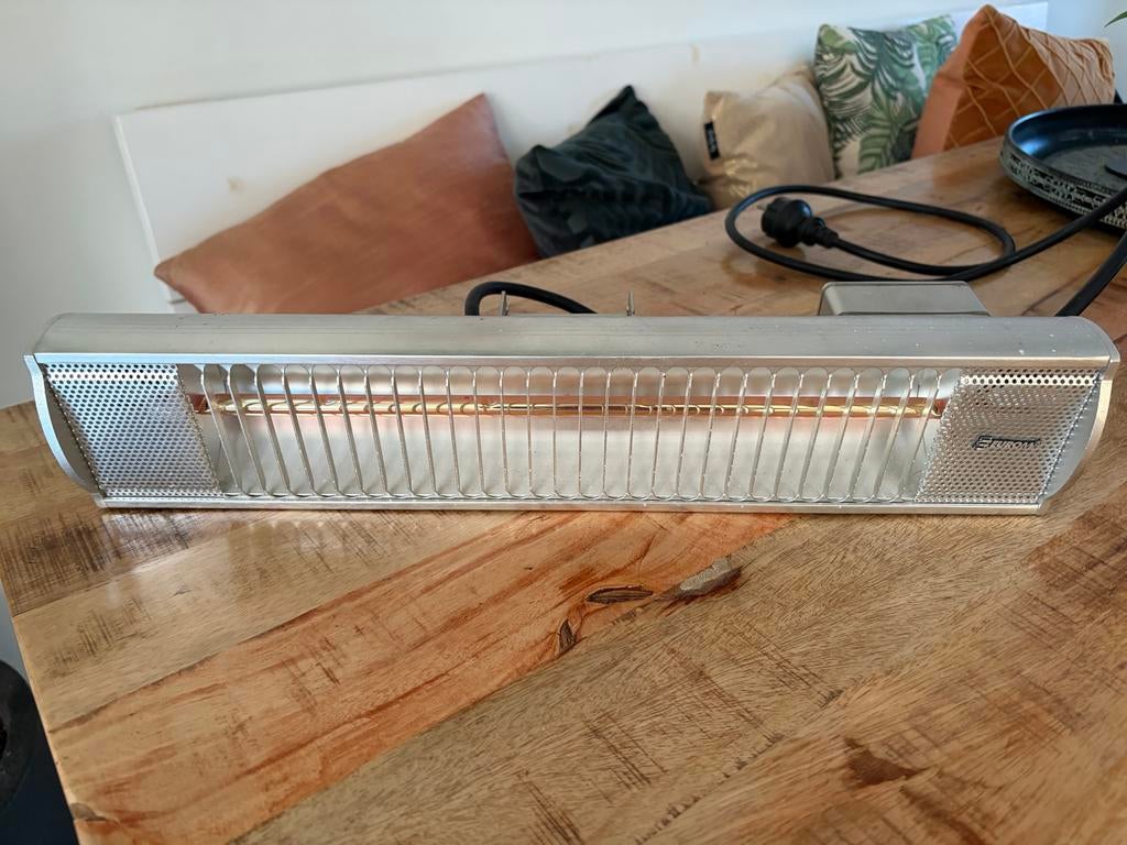 Eurom Golden 1800 en 1300 Comfort terrasverwarmers/heaters, Gebruikt, Waterbestendig, Wand, Ophalen