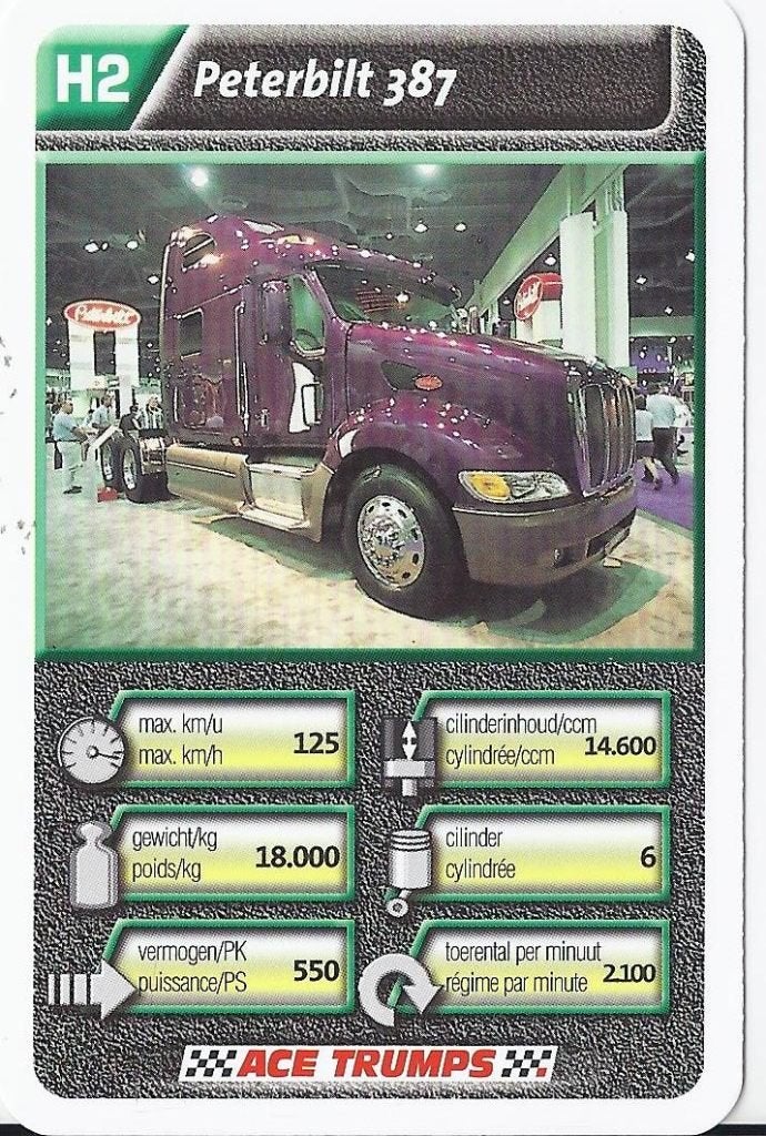 Ab229 Autokaartje h2 peterbilt 387, Ophalen of Verzenden, Zo goed als nieuw, Auto's