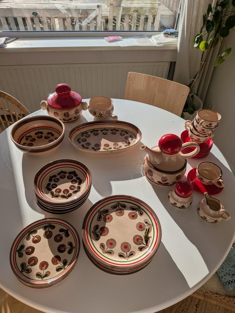 Prachtig Vintage Servies: Zeller Keramiek " Piroschka", Ophalen of Verzenden