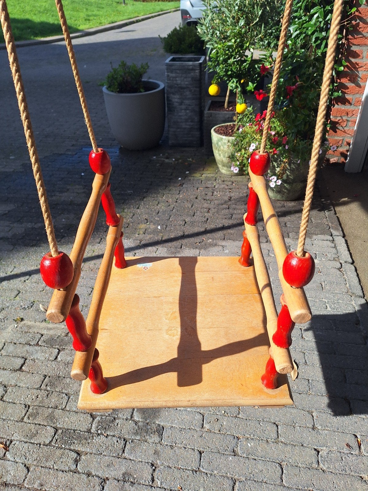 vintage houten schommel, Ophalen of Verzenden, Gebruikt, Schommel