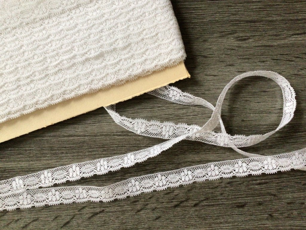 Nr 158 Aanbieding katoen kant wit 10 meter € 7,00, Verzenden, Nieuw, Kant