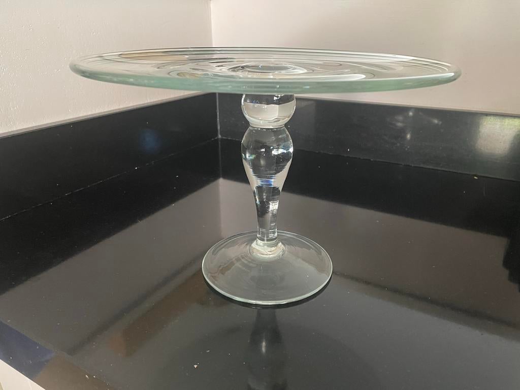 Glazen taartplateau - Elegant en veelzijdig, Ophalen, Zo goed als nieuw