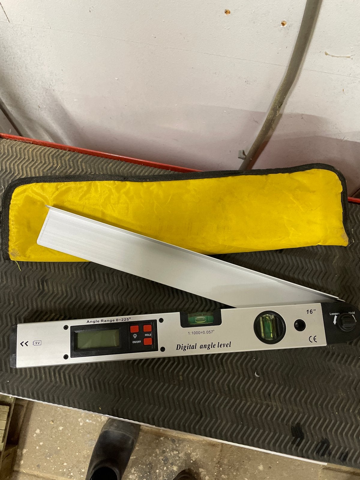 Digitale hoekmeter / waterpas - 16 inch, Doe-het-zelf en Verbouw, Meetapparatuur, Ophalen, Gebruikt, Overige meters