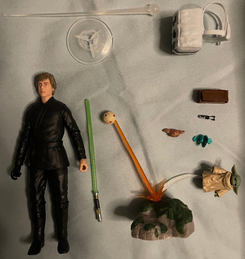 Luke Skywalker & Grogu Black Series Actiefiguren, Verzenden, Zo goed als nieuw, Actiefiguurtje