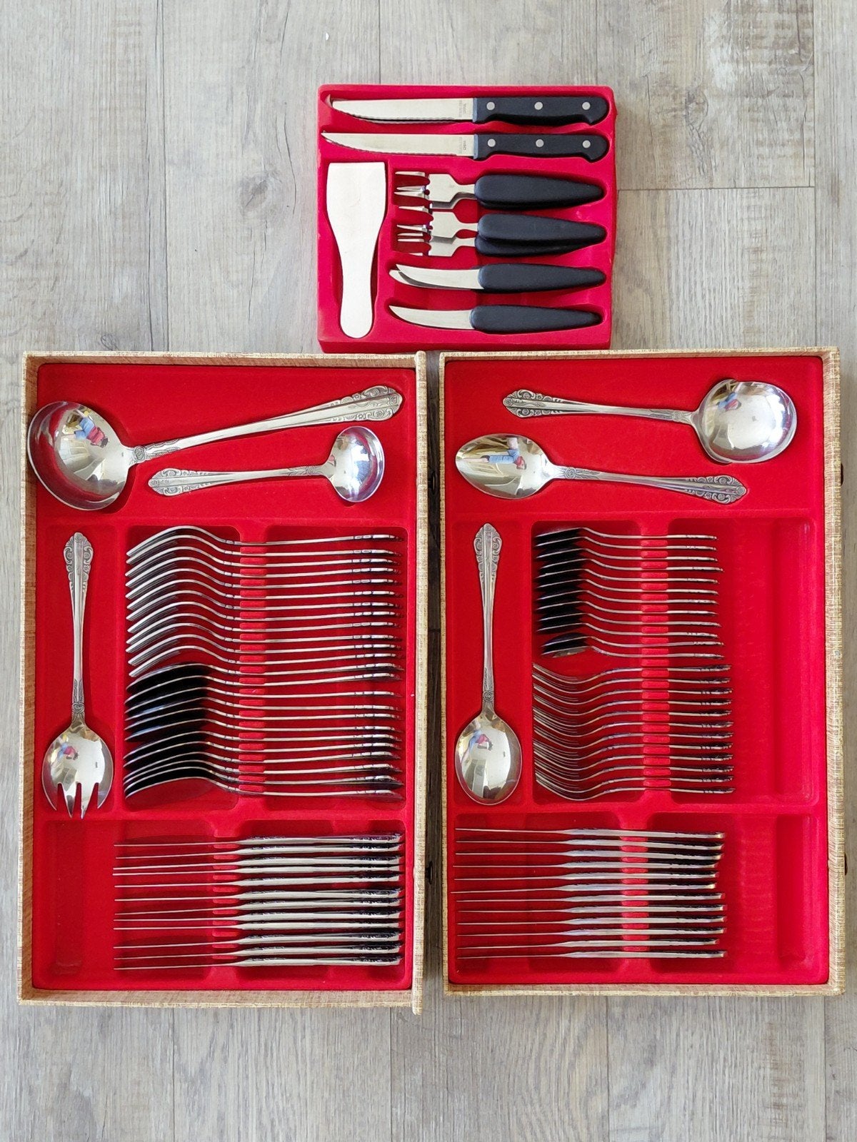 K.W.V. Rostfrei 78-delig bestek-set. Soort Art Deco 12 pers., Antiek en Kunst, Antiek | Bestek, Ophalen of Verzenden