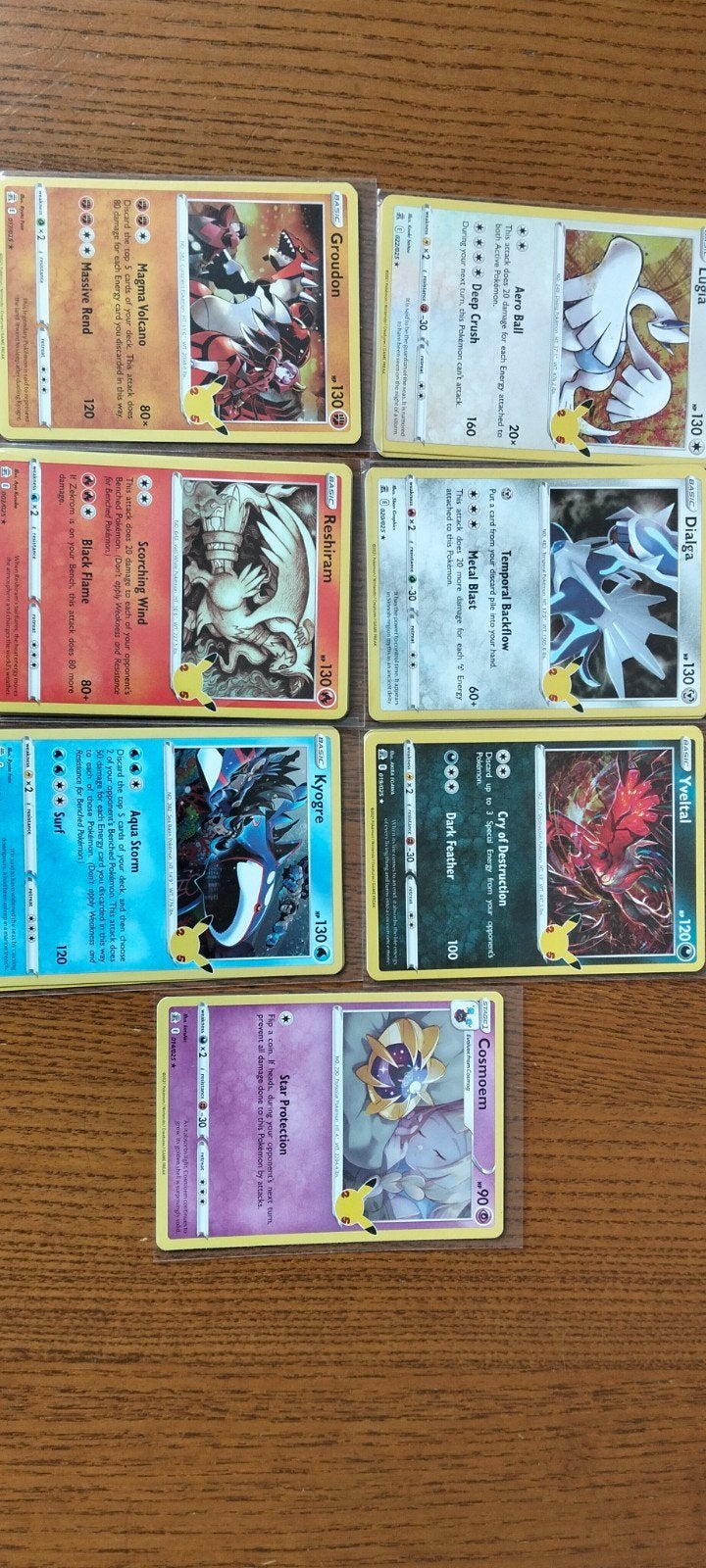 Pokémon Celebrations 25th Anniversary kaarten (7 stuks), Hobby en Vrije tijd, Verzamelkaartspellen | Pokémon, Ophalen of Verzenden