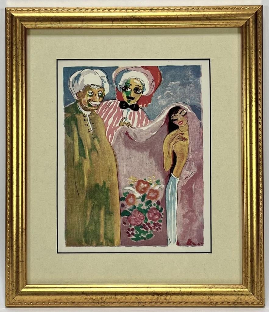 1020. Kleurenhoutsnede, Kees van Dongen - 1955, Antiek en Kunst, Kunst | Litho's en Zeefdrukken, Ophalen of Verzenden