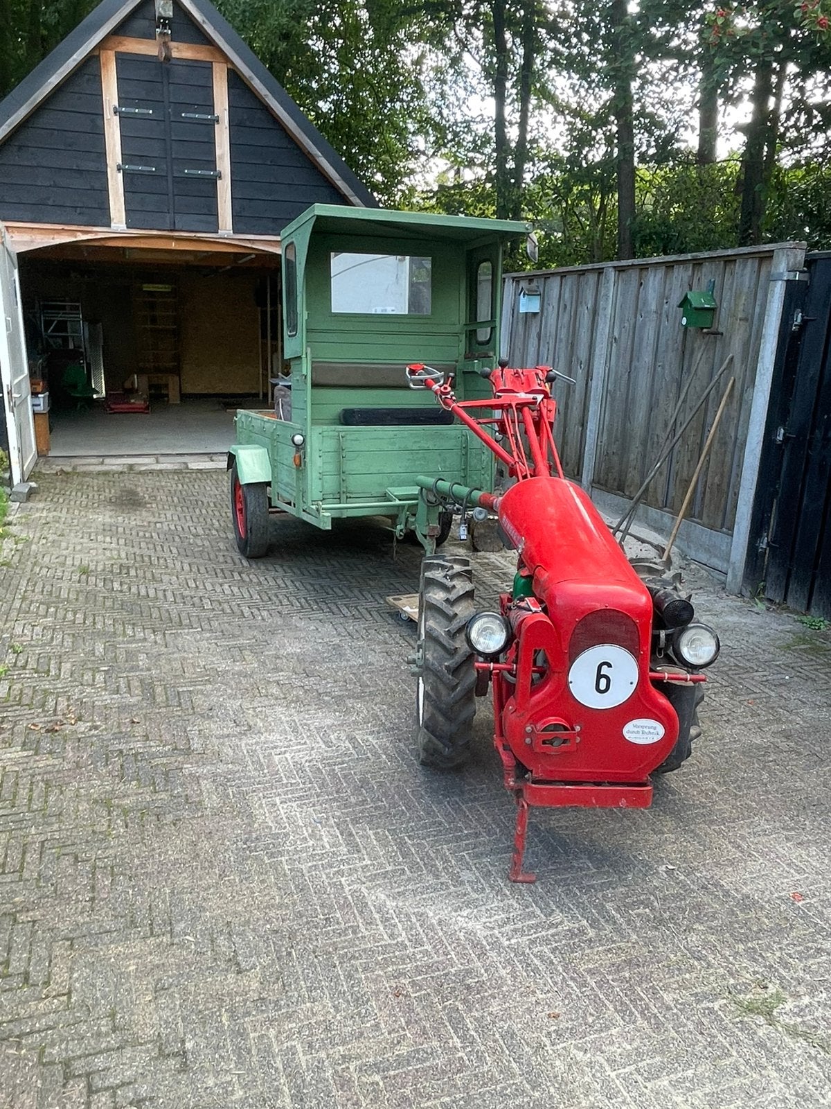 Bungartz L5 eenassige tractor met unieke aanhanger, Gebruikt, Tot 2500, Tot 80 Pk, Ophalen