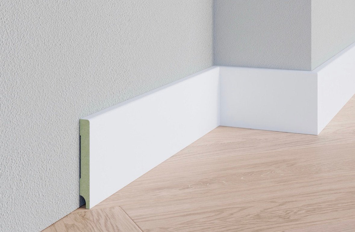 MDF Moderne plint RAL 910, Ophalen, Nieuw, Mdf, 200 tot 250 cm