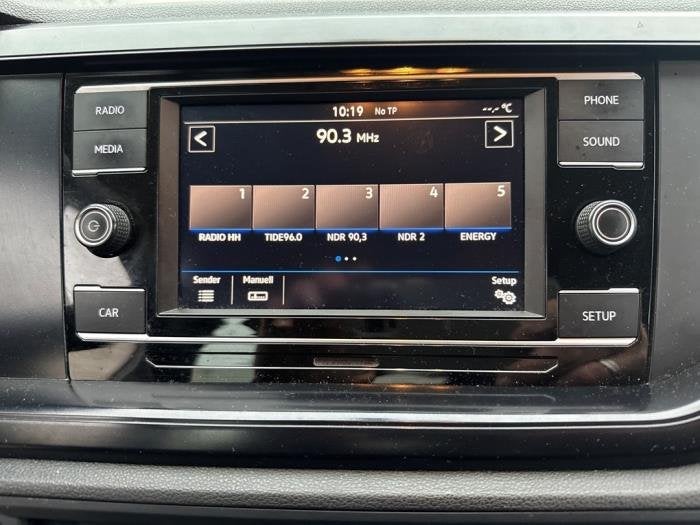 Display Multi Media regelunit van een Volkswagen Polo, Gebruikt, -, Volkswagen, -