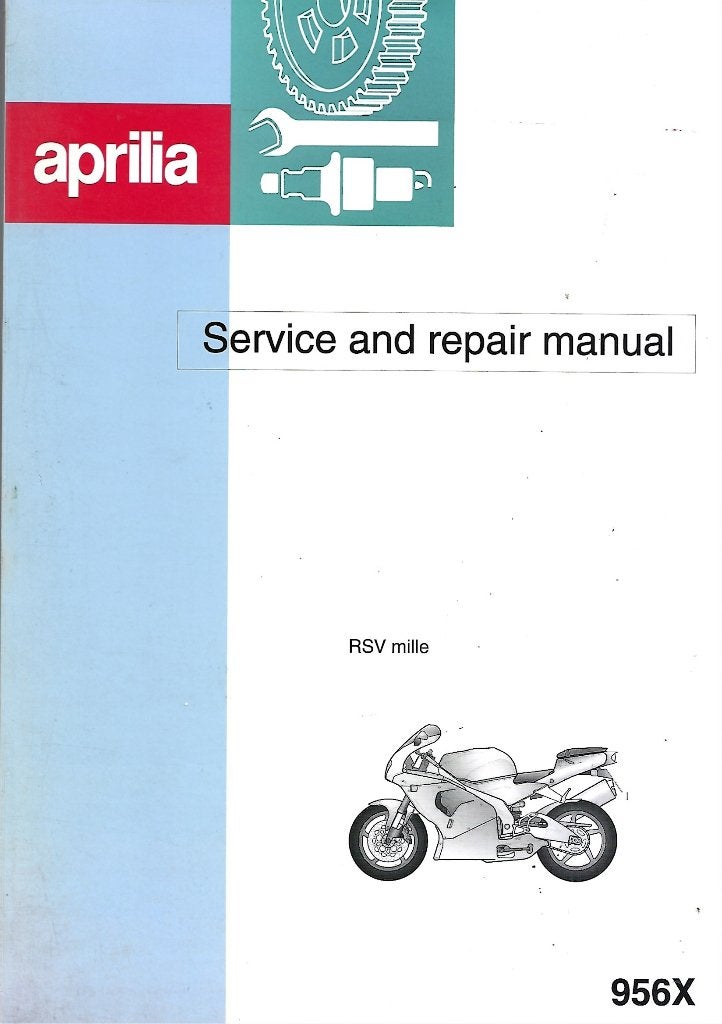 Aprilia RSV Mille Service Repair Manual 956X motor (AP20), Motoren, Ophalen of Verzenden, Aprilia