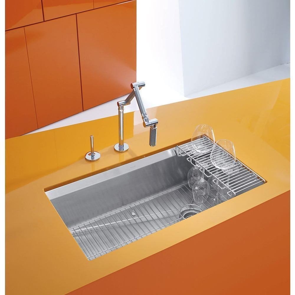 451. Exclusieve spoelbak Kohler 3673-NA, Ophalen, Nieuw, 50 tot 100 cm, Minder dan 100 cm