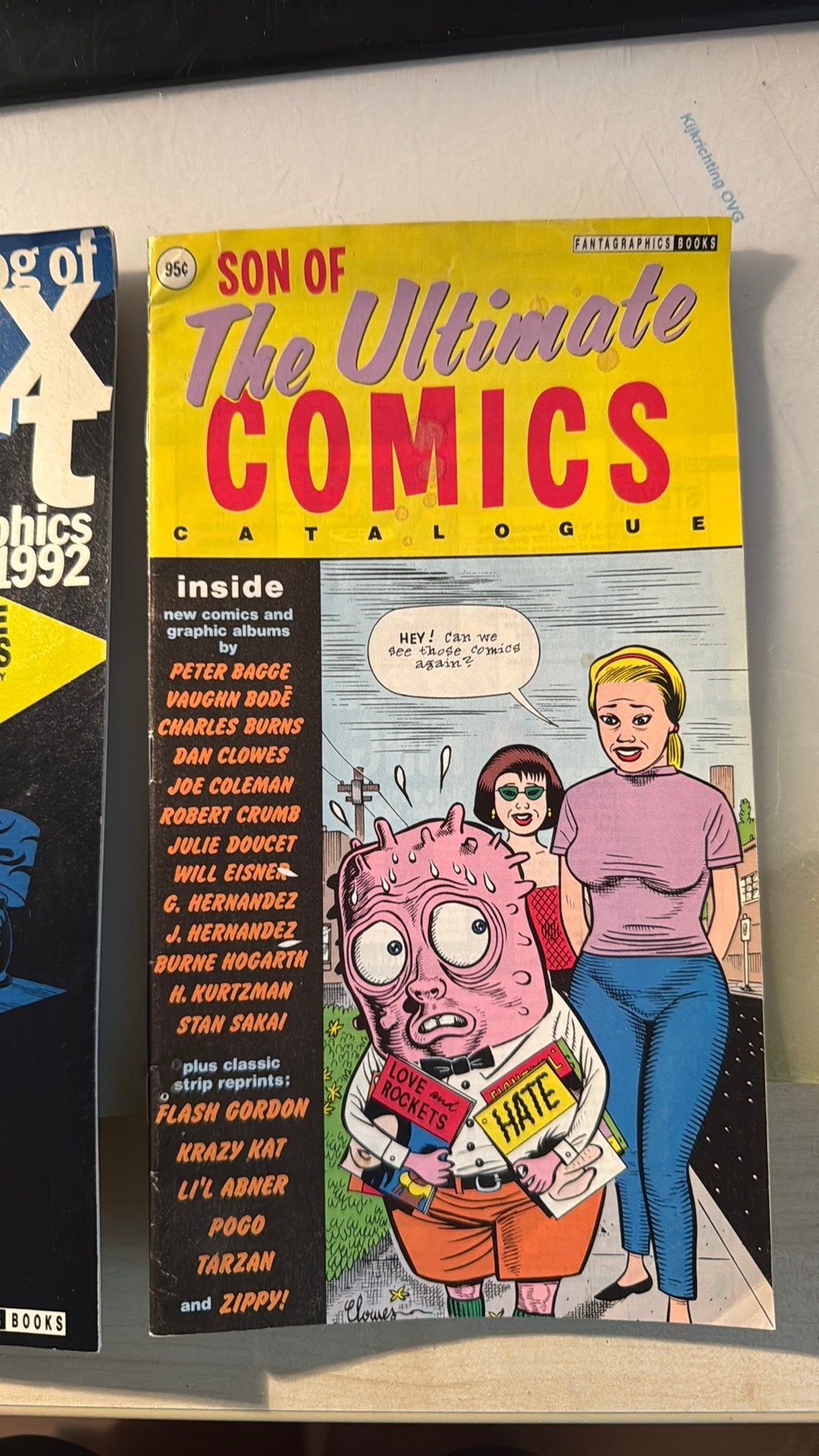 2* catalogus Fantagraphics Books 1992, Gelezen, Amerika, Ophalen of Verzenden, Meerdere comics