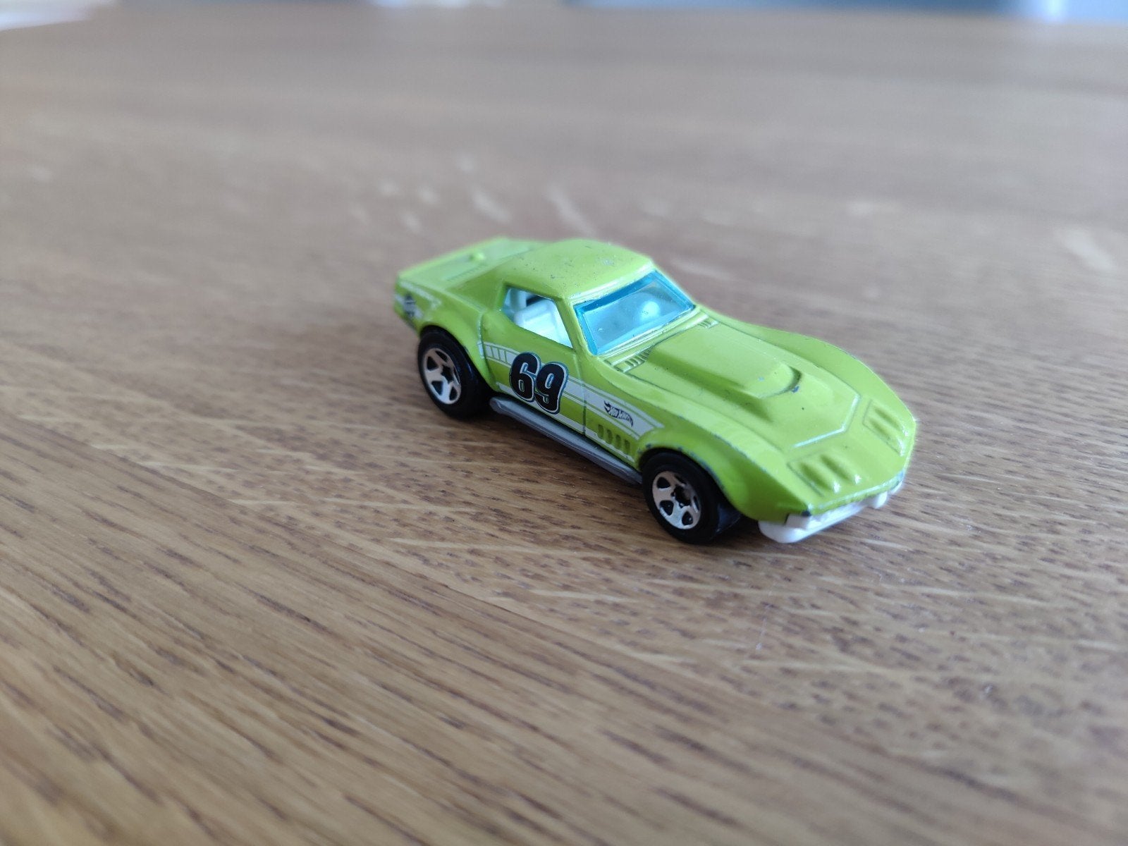 Hot Wheels Chevrolet COPO Corvette GROEN 1969, Ophalen of Verzenden, Zo goed als nieuw, Auto
