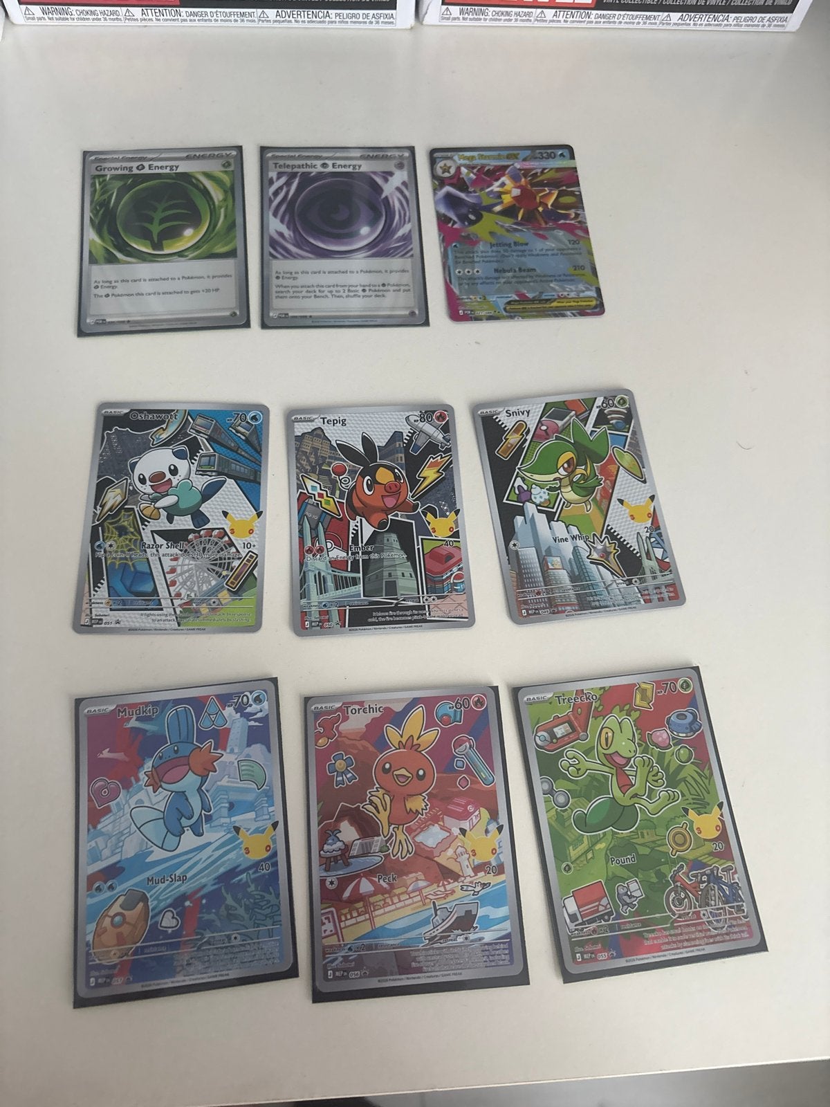 Pokémon kaarten generatie 3 in sleeve, Ophalen, Zo goed als nieuw, Meerdere kaarten