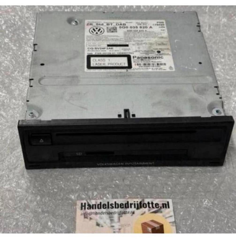 VW GOLF 7 - GTI MK7 Radio cd unit 5G0035820A dab bluetooth, B, Ophalen of Verzenden, Zo goed als nieuw, H