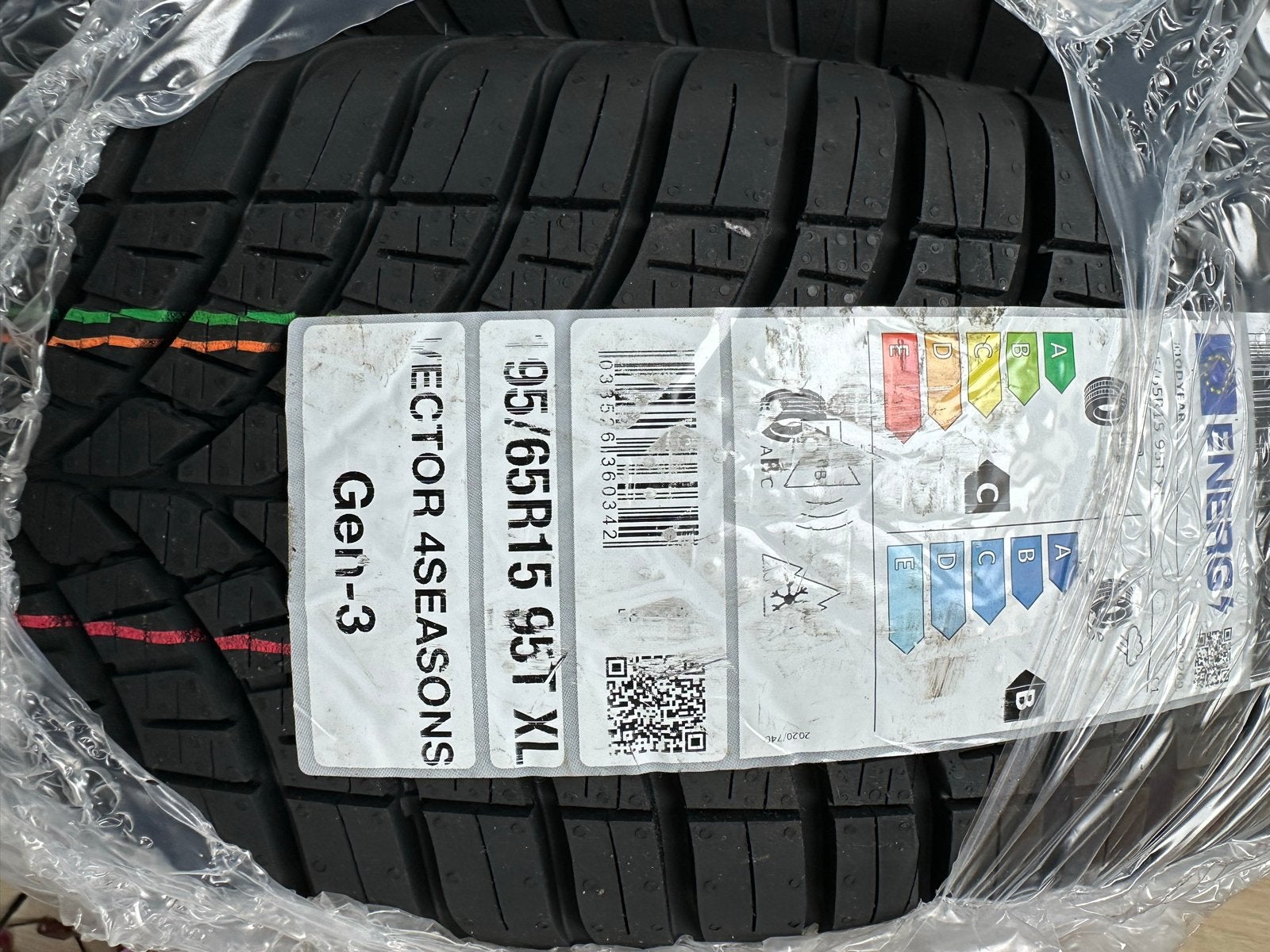 2 x Goodyear Vector 4Seasons Gen-3 195/65R15 95T XL, Ophalen, Nieuw