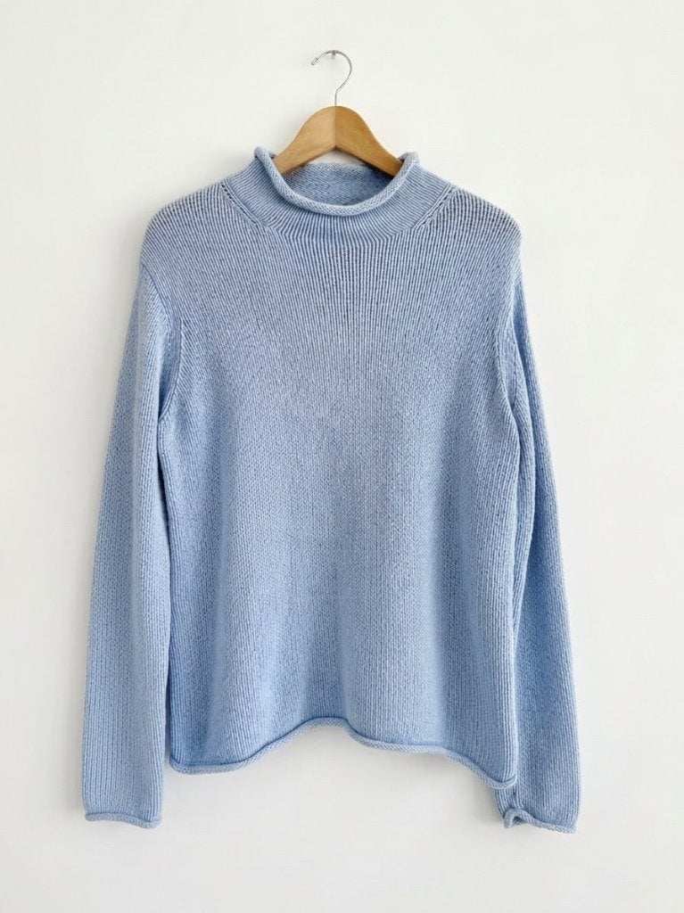Vintage Eddie Bauer gebreide unisex trui licht blauw - XL 42, Kleding | Dames, Blauw, Maat 46/48 (XL) of groter, Ophalen of Verzenden