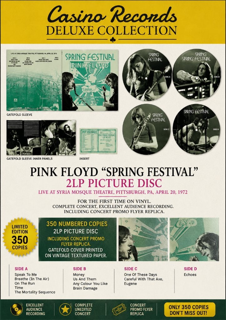 Pink Floyd Spring Festival 1972 Luxe Numbered 2-lp pic. disc, Verzenden, 1970 - 1979, 12 inch, Nieuw in verpakking