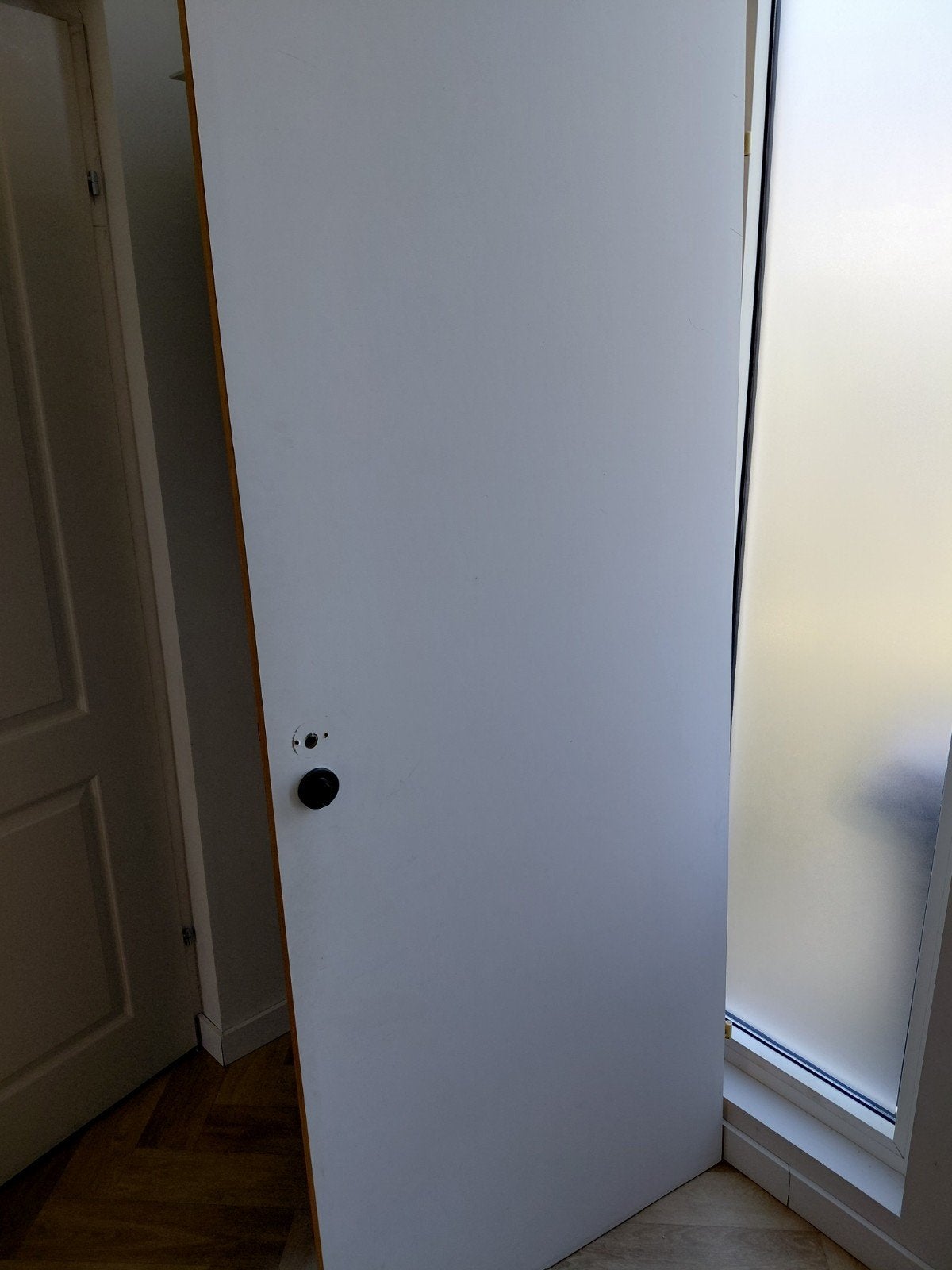 Witte binnendeur, Ophalen, Gebruikt, 80 tot 100 cm, Binnendeur