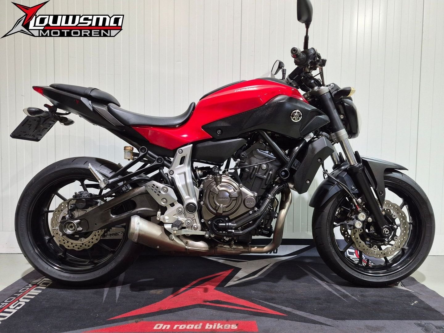 YAMAHA MT07 ABS ROOD |6M Garantie| MT-07 MT09 MT 07 MTN 690, 2 cilinders, Motorrijbewijs A, Bedrijf, Meer dan 35 kW