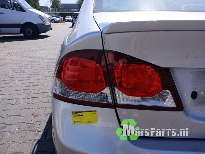 Achterlicht links van een Honda Civic
