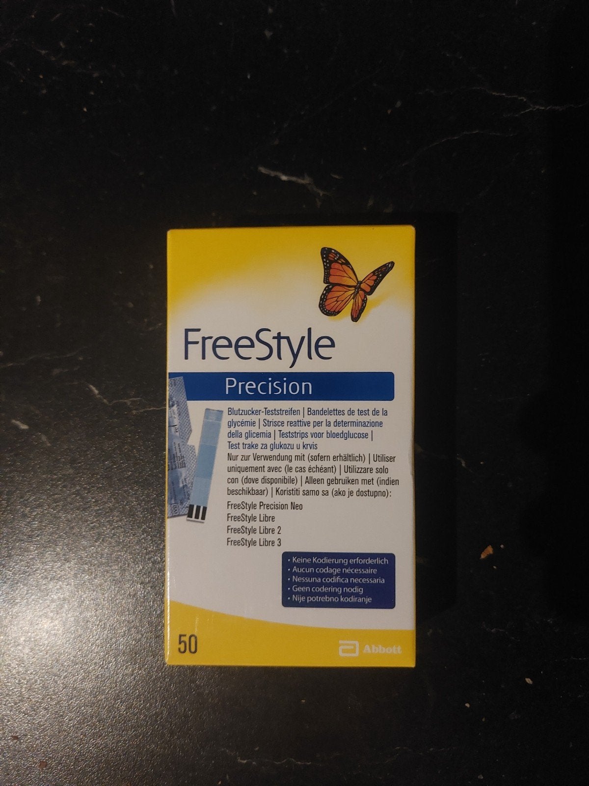 FreeStyle Precision Bloedglucose Teststrips (50 stuks), Verzenden, Nieuw, Overige typen