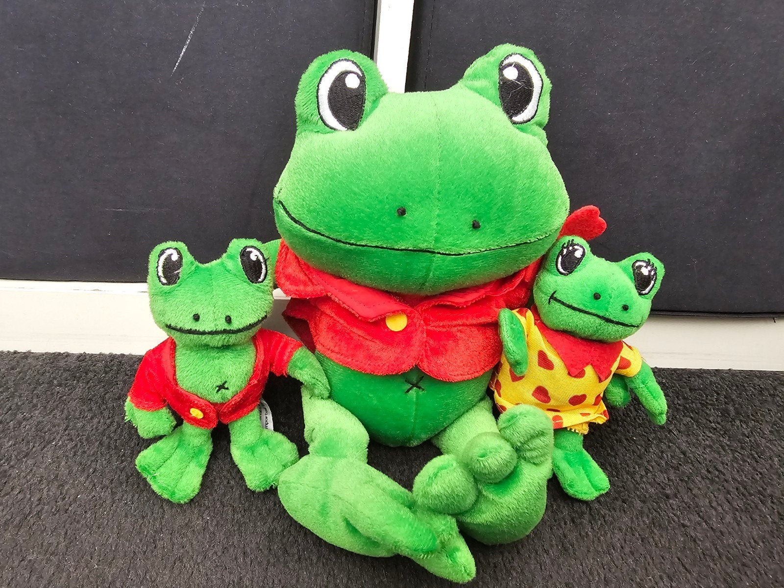 3 leuke knuffels van Duinrell de Kikker Rick en Lelie, Ophalen of Verzenden, Zo goed als nieuw